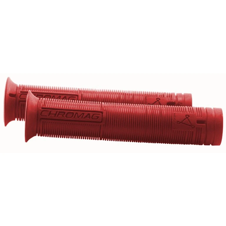 CHROMAG Wax By Brandon Semenuk Handlebar Grips - Red 3 CHROMAG Wax By Brandon Semenuk Handlebar Grips - Red