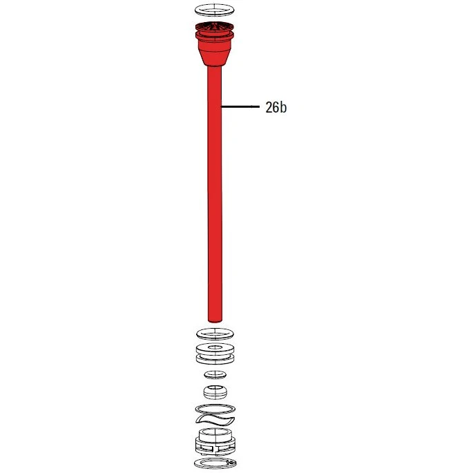 RockShox Shaft For Solo Air Spring Of SID B / Reba 26" / RS1 29" 3 RockShox Shaft For Solo Air Spring Of SID B / Reba 26" / RS1 29"