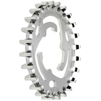 Gates Carbon Drive CDX Centertrack-Sprocket - Steel - Sure Fit - Shimano/Sram - Silver 4 Gates Carbon Drive CDX Centertrack-Sprocket - Steel - Sure Fit - Shimano/Sram - Silver - Image 2