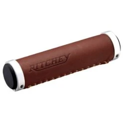 Ritchey Classic Lock-On Handlebar Grips - Genuine Leather Brown