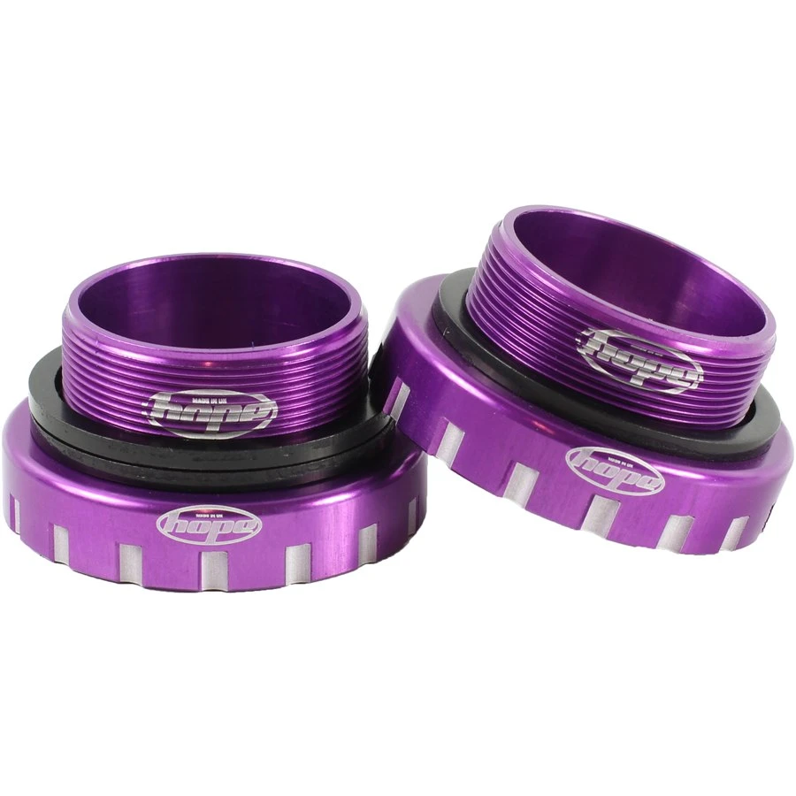 Hope Bottom Bracket Cups Stainless Steel - BSA-68/73/83/100-30 - Purple 3 Hope Bottom Bracket Cups Stainless Steel - BSA-68/73/83/100-30 - Purple