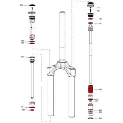 RockShox Service Kit Full Paragon Gold A1 - 11.4018.056.000