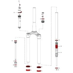 RockShox Service Kit Full Sektor Silver Solo Air - 11.4018.036.000 -ROCKSHOX Sales 185247 02 d 339165