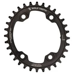 Wolf-tooth Wolf Tooth Elliptical - Single Chainring 96mm For Shimano XT M8000 / M8020 / SLX M7000 - Drop Stop - Black