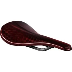 Beast Components Pure Carbon Saddle - 130mm, SQUARE Red