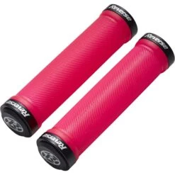 Reverse Components Spin Lock On Grips - 30mm - Neon Red / Black