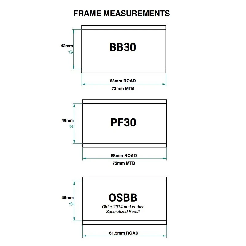 Praxis Works Conversion Road Bottom Bracket 68mm For Shimano Cranks On BB30/PF30/OSBB - PF46/BB42-68-24 4 Praxis Works Conversion Road Bottom Bracket 68mm For Shimano Cranks On BB30/PF30/OSBB - PF46/BB42-68-24 - Image 2