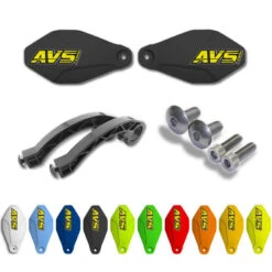 AVS Racing MTB Handguard Kit - Logo Yellow