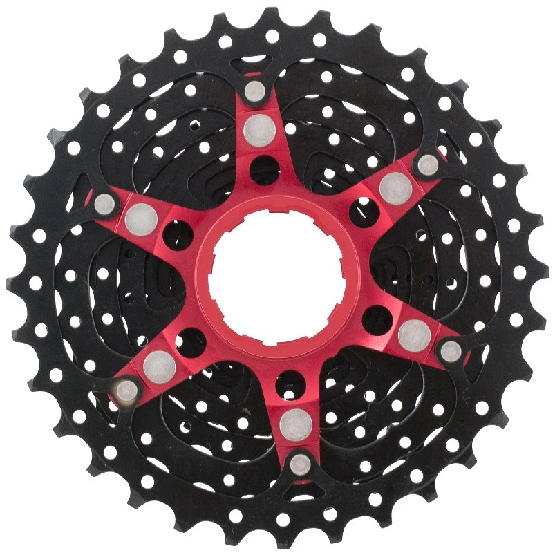 SunRace CSRX1 Cassette 11-speed - Black / Red 6 SunRace CSRX1 Cassette 11-speed - Black / Red - Image 4