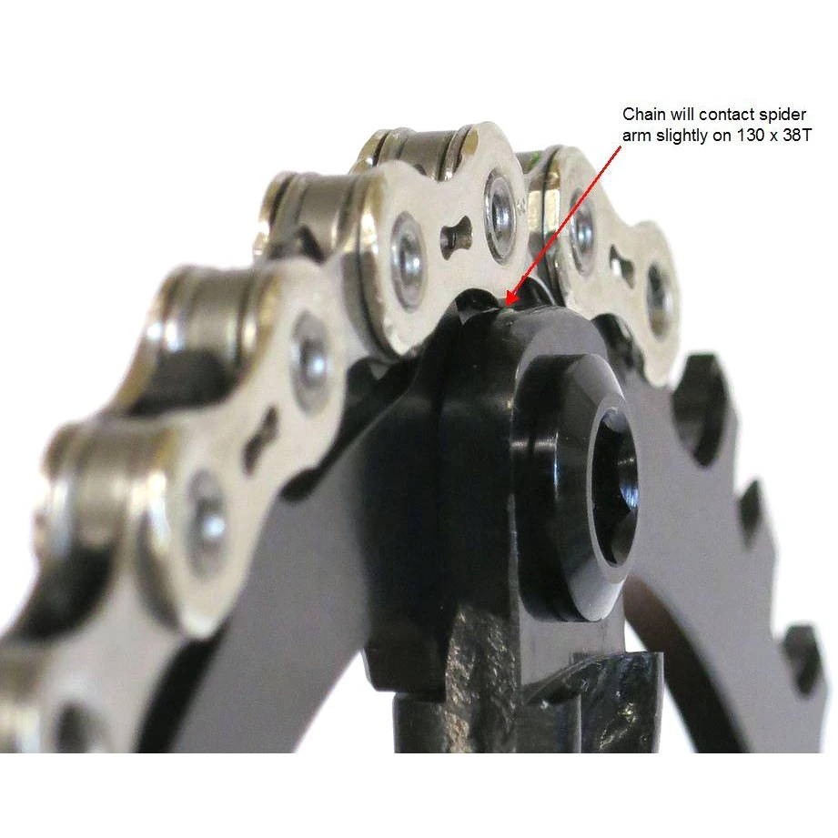 Wolf-tooth Wolf Tooth Single Road/Cyclocross Flattop Chainring 130mm - Drop Stop - Black 11 Wolf-tooth Wolf Tooth Single Road/Cyclocross Flattop Chainring 130mm - Drop Stop - Black - Image 9