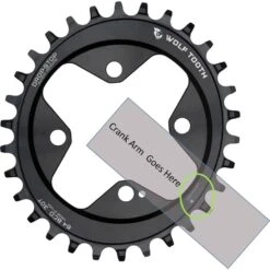 Wolf-tooth Wolf Tooth Elliptical - Single Chainring 64mm - Drop Stop - Black -ROCKSHOX Sales 278040 02 d 558184