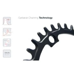 Garbaruk MTB Chainring - 96 Mm / Round / Narrow-Wide - For Shimano Deore XT / SLX / Deore - Black -ROCKSHOX Sales 313681 01 d 648053 2