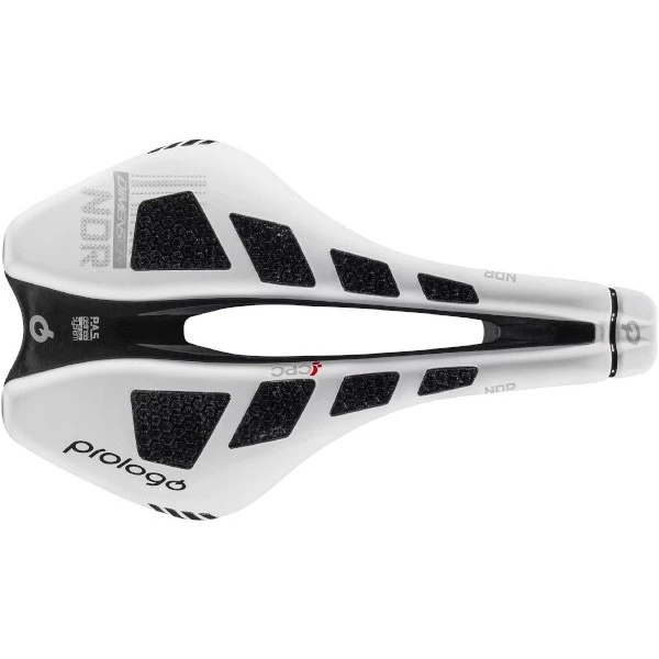 Prologo Dimension NDR NACK CPC Airing 143 Saddle - White / Black 4 Prologo Dimension NDR NACK CPC Airing 143 Saddle - White / Black - Image 2