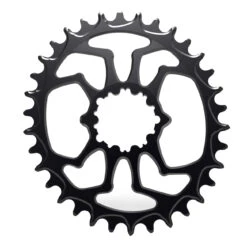 Alugear Spider Narrow Wide SuperBoost Chainring - Oval - For 1x SRAM 3-Bolt Direct Mount -ROCKSHOX Sales 34 ov boost sram 3b spider black 1 1024804
