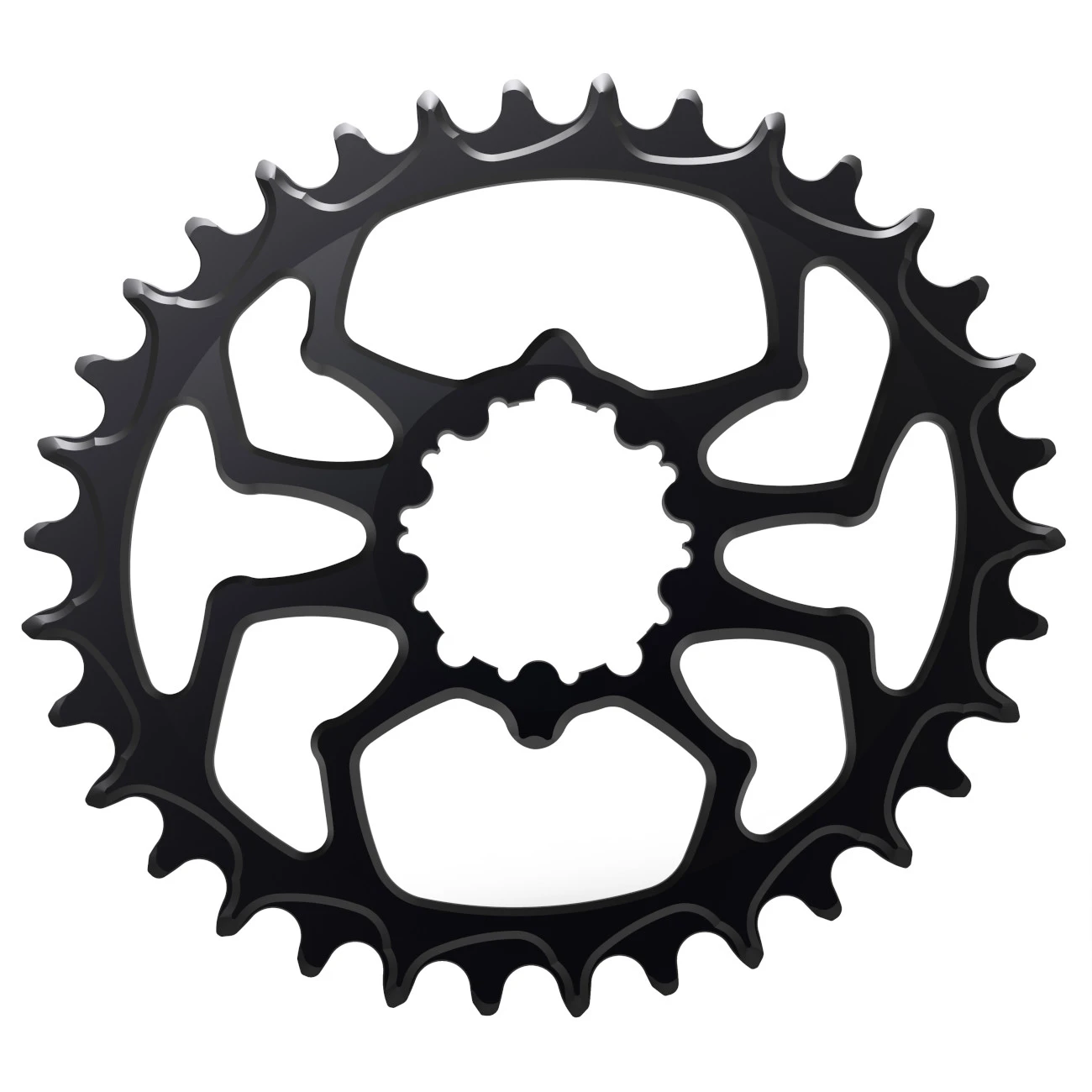Alugear Spider Narrow Wide Boost Chainring - Oval - For 1x SRAM 3-Bolt Direct Mount 5 Alugear Spider Narrow Wide Boost Chainring - Oval - For 1x SRAM 3-Bolt Direct Mount - Image 3