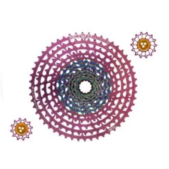 NOW8 Facile Cassette By KCNC - XD 12-speed - 9-52 Teeth - Incl. Pulleys - Pink