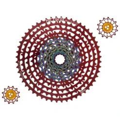 NOW8 Facile Cassette By KCNC - XD 12-speed - 9-52 Teeth - Incl. Pulleys - Red