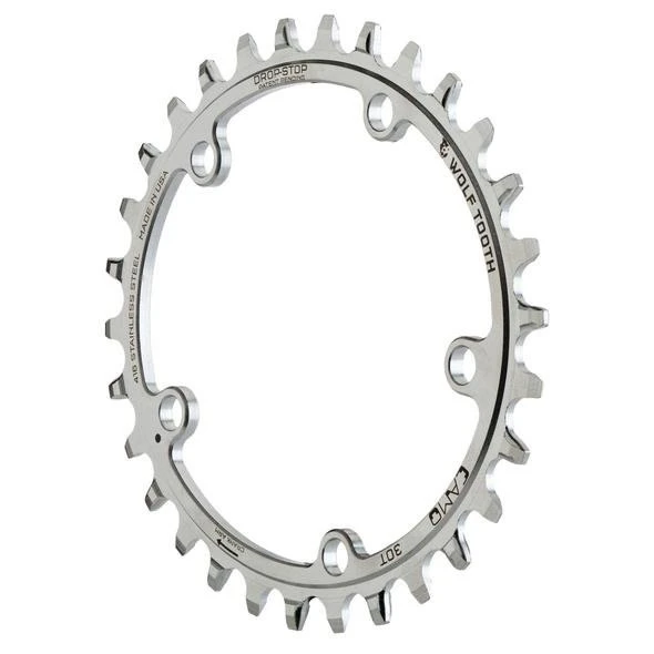 Wolf-tooth Wolf Tooth Camo Elliptical Chainring Stainless Steel For Camo Spider - Drop Stop - Silver 4 Wolf-tooth Wolf Tooth Camo Elliptical Chainring Stainless Steel For Camo Spider - Drop Stop - Silver - Image 2