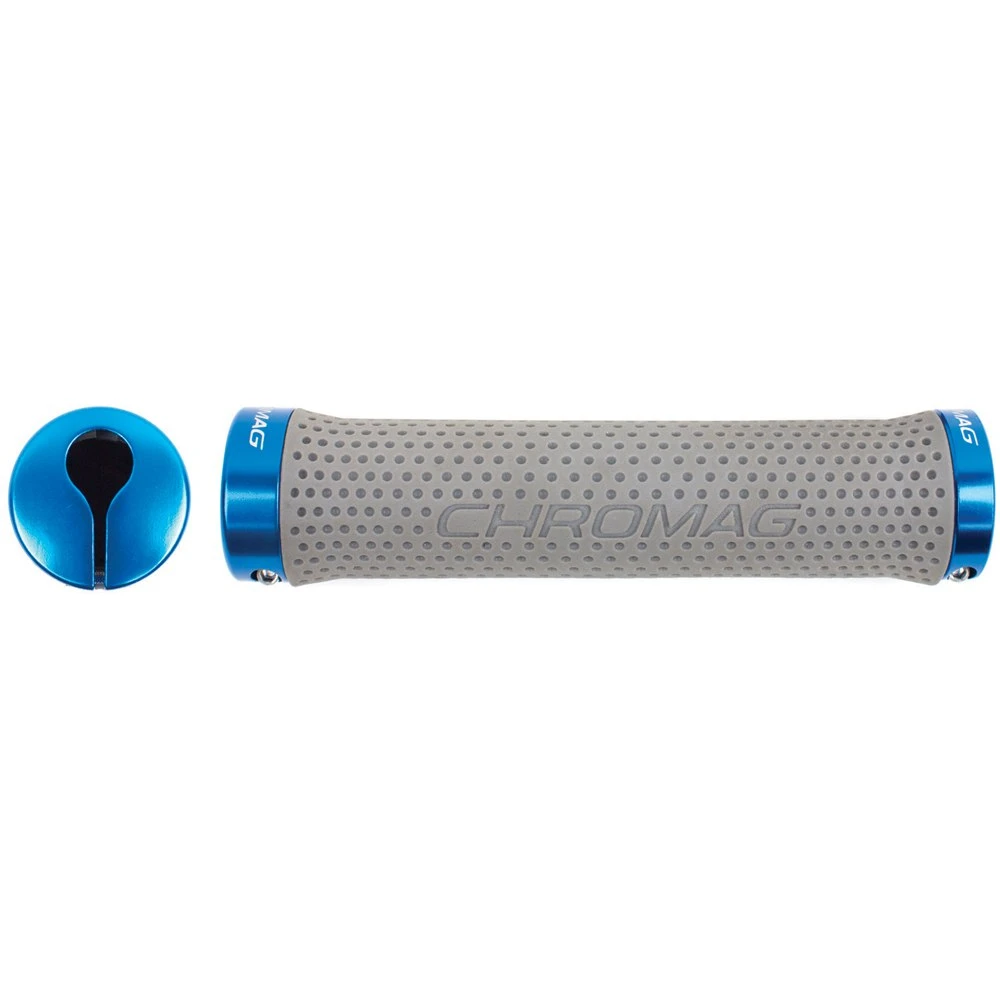 CHROMAG Basis Handlebar Grips - Grey/blue 3 CHROMAG Basis Handlebar Grips - Grey/blue