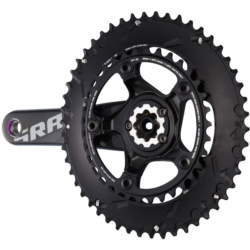 SRAM Force 22 Crankset 11-speed Compact - GXP - 50/34 - Black 4 SRAM Force 22 Crankset 11-speed Compact - GXP - 50/34 - Black - Image 2