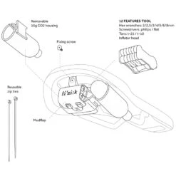 Fizik Terra Alpaca X5 Saddle + Tool Carrier - Black -ROCKSHOX Sales 8021890497505 fizik alpaca mtb carrier tool kit 1 all mountain enduro 04 900920