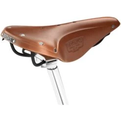 BROOKS ENGLAND Brooks B17 Narrow Bend Leather Saddle - Honey -ROCKSHOX Sales brooks b17 narrow bend leather saddle honey 7 1314162