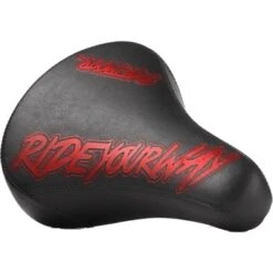 Dartmoor Streetfighter Saddle - BMX / Dirt - Black/Red Devil