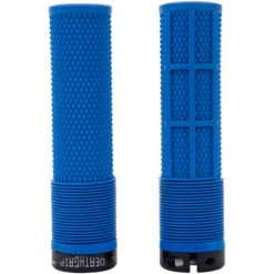 DMR Brendog DeathGrip Flangeless Lock-On Grips - 133/31.3mm - Soft - Royal Blue