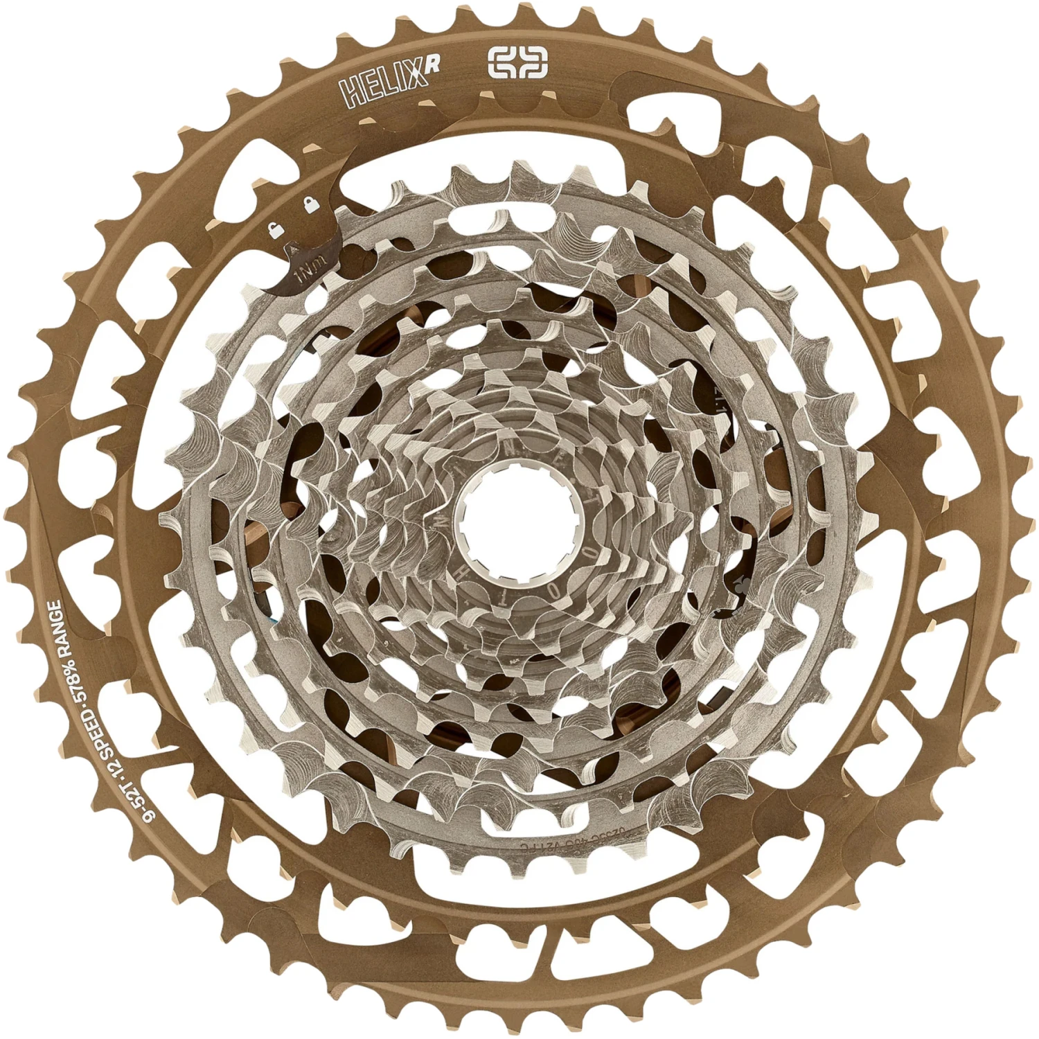 E-thirteen E*thirteen Helix Race Cassette | 12-Speed | 9-52 Teeth | SRAM XD/XDR - Bronze 4 E-thirteen E*thirteen Helix Race Cassette | 12-Speed | 9-52 Teeth | SRAM XD/XDR - Bronze - Image 2