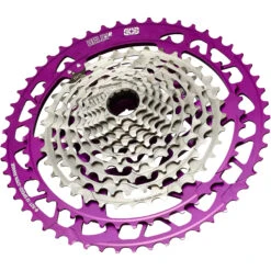 E-thirteen E*thirteen Helix Race Cassette | 12-Speed | 9-52 Teeth | SRAM XD/XDR - Eggplant