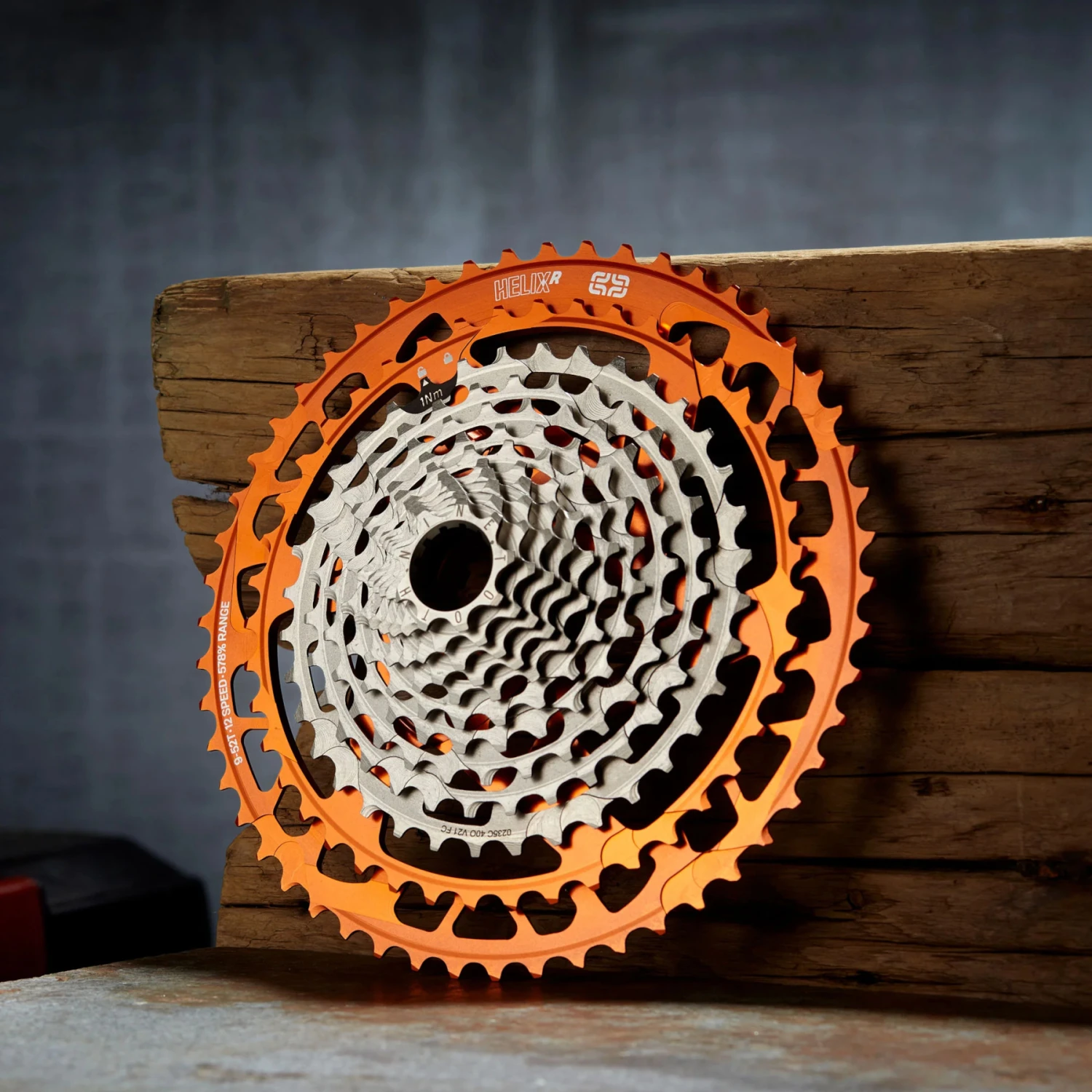 E-thirteen E*thirteen Helix Race Cassette | 12-Speed | 9-52 Teeth | SRAM XD/XDR - Orange 6 E-thirteen E*thirteen Helix Race Cassette | 12-Speed | 9-52 Teeth | SRAM XD/XDR - Orange - Image 4