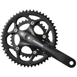 Shimano FC-345 Compact Crankset 2x9-speed - Black
