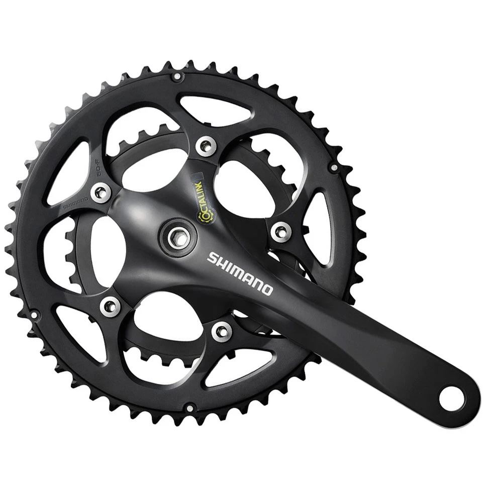 Shimano FC-345 Compact Crankset 2x9-speed - Black 3 Shimano FC-345 Compact Crankset 2x9-speed - Black