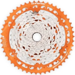 E-thirteen E*thirteen Helix Race Cassette | 12-Speed | 9-50 Teeth | SRAM XD - Orange
