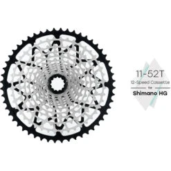 Garbaruk MTB Cassette - HG - 12-speed - 11-52T - Black 7 Garbaruk MTB Cassette - HG - 12-speed - 11-52T - Black -ROCKSHOX Sales kassette 12 fach hg 4 819545