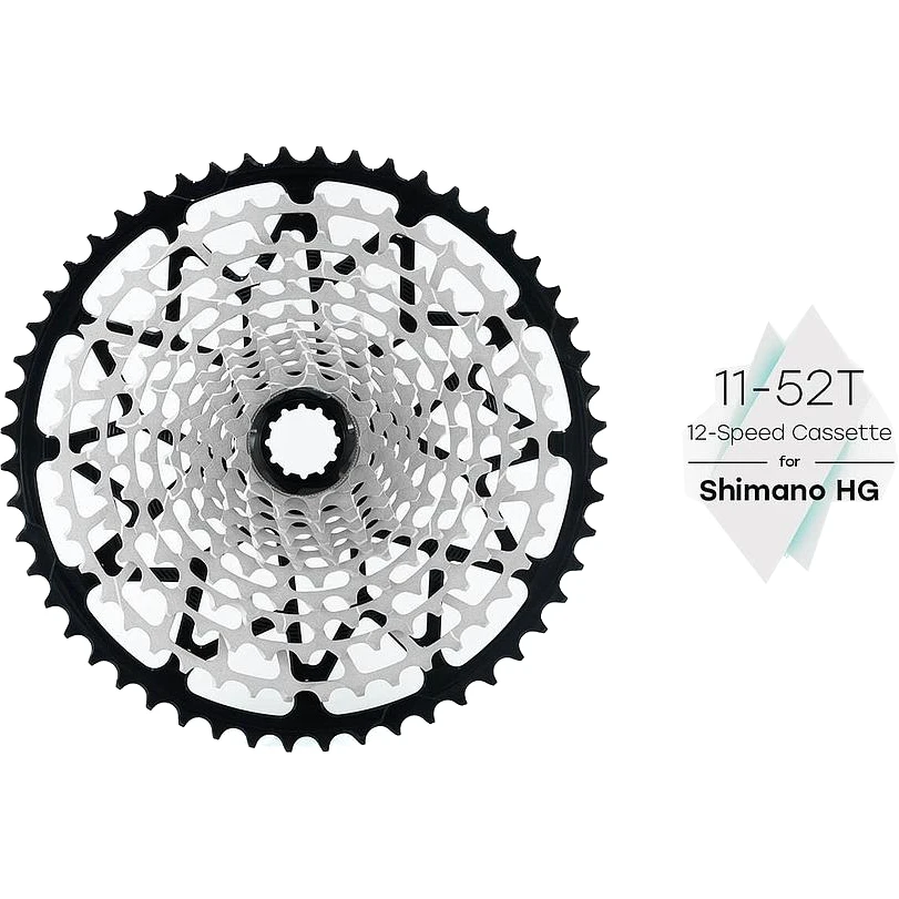 Garbaruk MTB Cassette - HG - 12-speed - 11-52T - Black 4 Garbaruk MTB Cassette - HG - 12-speed - 11-52T - Black - Image 2