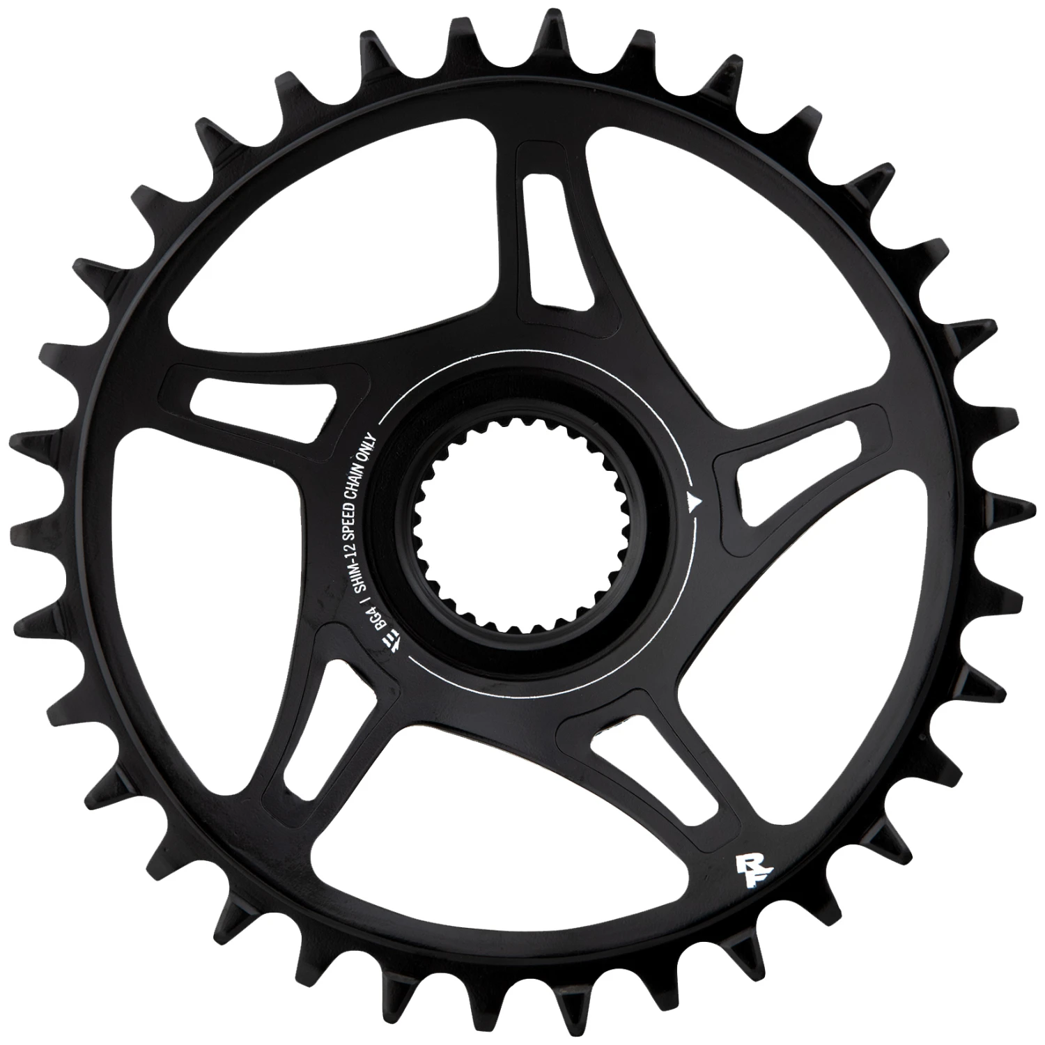 Race Face Bosch Gen4 Direct Mount Chainring - SH 12-Speed - 52mm Chain Line - Black 3 Race Face Bosch Gen4 Direct Mount Chainring - SH 12-Speed - 52mm Chain Line - Black