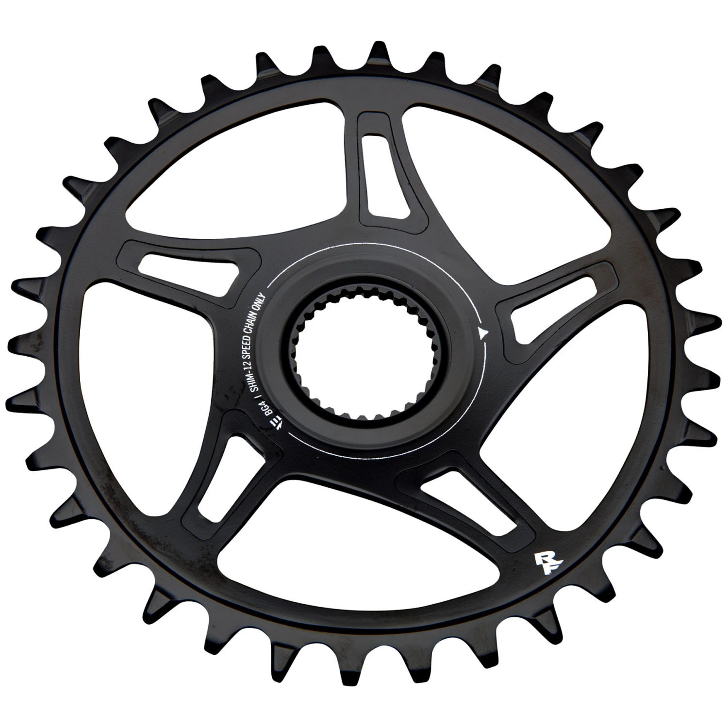 Race Face Bosch Gen4 Direct Mount Chainring - SH 12-Speed - 52mm Chain Line - Black 4 Race Face Bosch Gen4 Direct Mount Chainring - SH 12-Speed - 52mm Chain Line - Black - Image 2