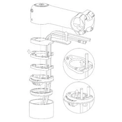 Ritchey Comp Cartridge Headset Upper Part For Switch Stem - Semi-Integrated - ZS56/28.6 -ROCKSHOX Sales ritchey comp cartridge headset upper part for switch stem 4 1242969