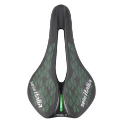 Selle Italia Model X Leaf Saddle - Superflow | Greentech - L3 | Black/green