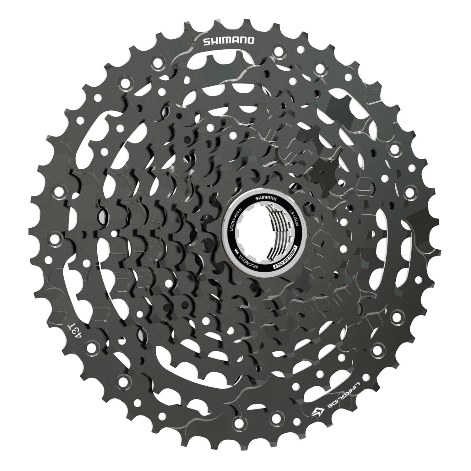 Shimano CS-LG400 Cassette - LinkGlide | 10-speed - 11-43 Teeth 4 Shimano CS-LG400 Cassette - LinkGlide | 10-speed - 11-43 Teeth - Image 2