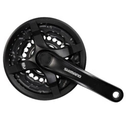 Shimano Tourney FC-TY501 Crankset 3x6/7/8 - With Chain Guard - Black