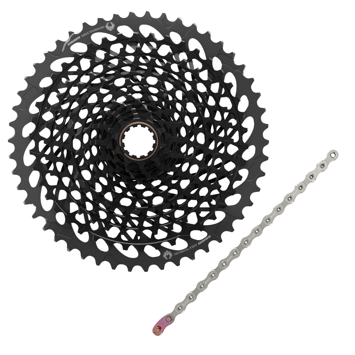 SRAM Eagle Wear And Tear Set - XG-1295 Cassette + X01 Chain - 12-speed | 10-50 Teeth 3 SRAM Eagle Wear And Tear Set - XG-1295 Cassette + X01 Chain - 12-speed | 10-50 Teeth