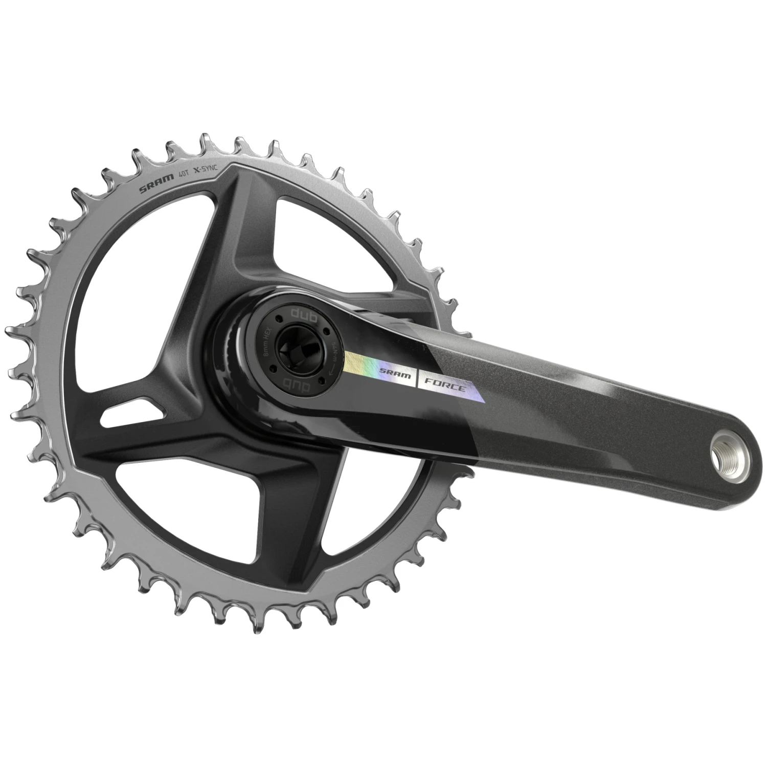 SRAM Force 1 Crankset - Carbon | DUB | Wide | 1x12-speed | D2 - 40 Teeth | Unicorn Grey 5 SRAM Force 1 Crankset - Carbon | DUB | Wide | 1x12-speed | D2 - 40 Teeth | Unicorn Grey - Image 3