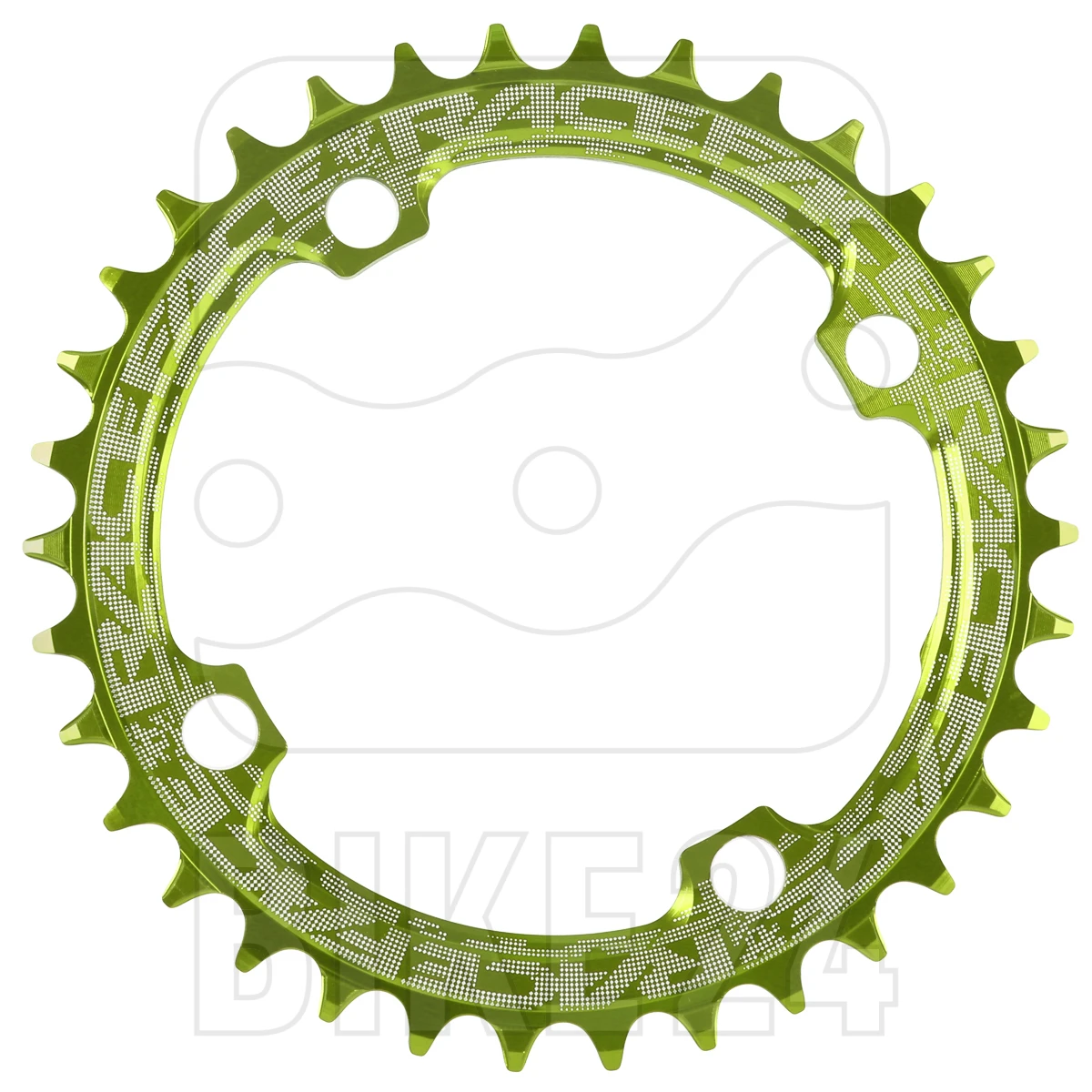 Race Face Narrow Wide Chainring - 4 Bolt - 104mm - Green 3 Race Face Narrow Wide Chainring - 4 Bolt - 104mm - Green