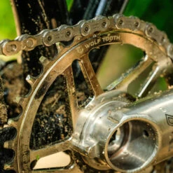 Wolf-tooth Wolf Tooth Elliptical Direct Mount Boost Chainring For Cane Creek EeWings-/SRAM-3-Bolt Cranksets - For Shimano 12-speed Hyperglide+ - Nickel -ROCKSHOX Sales wolf tooth elliptical boost dm chainring cane creek sram shimano 12 speed chain 32t nickel mounted 1177717